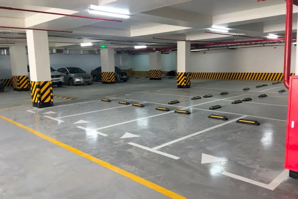 Hầm để xe The West được thiết kế khoa học, tiện lợi cho khách thuê