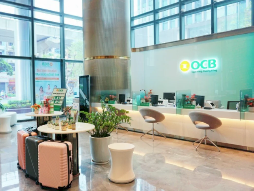 Chi nhánh ngân hàng OCB đặt ngay tại tầng 1 tòa nhà The West
