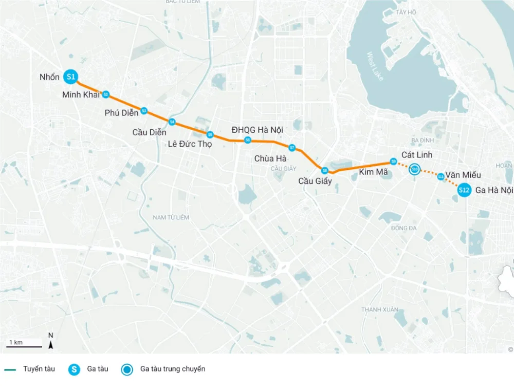 Nhờ có metro The West, người làm việc tại The West có thể di chuyển đến nhiều địa điểm trong thời gian ngắn (Hình ảnh: Internet)