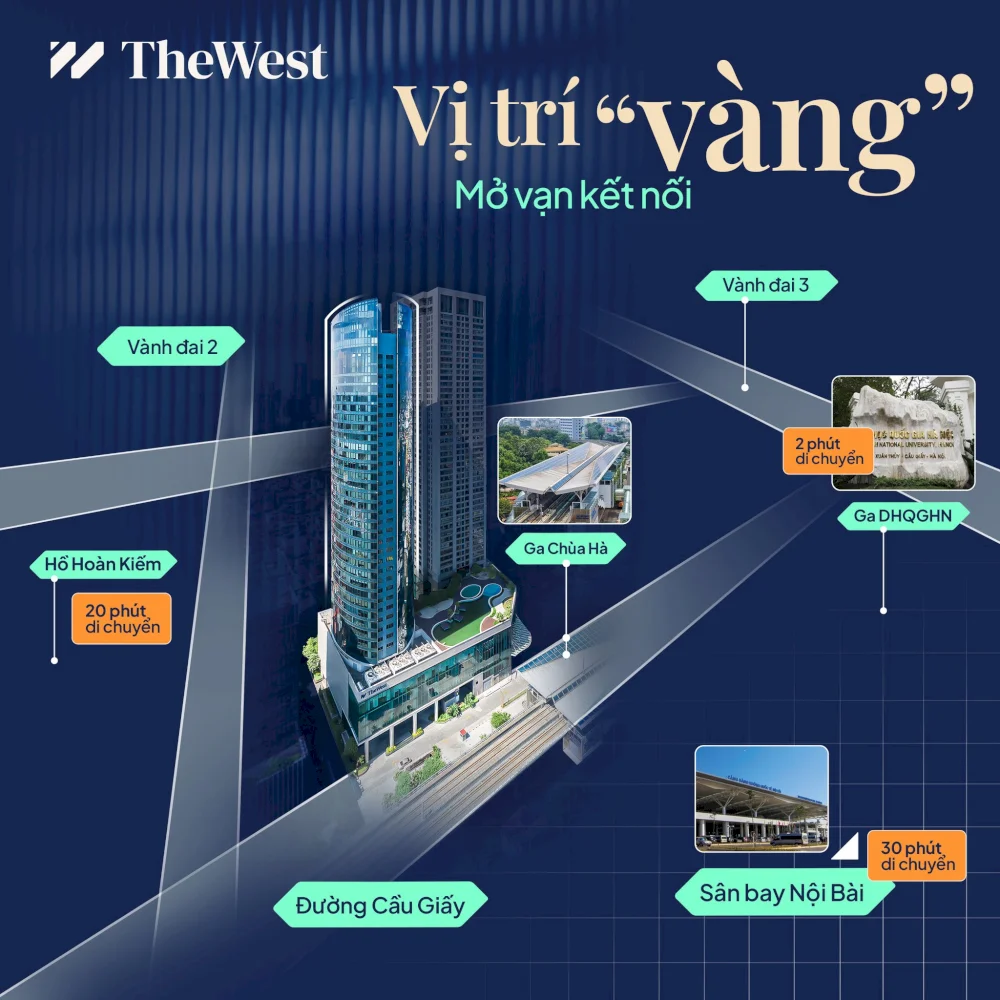 Vị trí “vàng” của tòa nhà The West